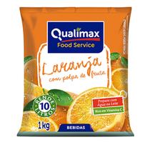 Refresco Suco LARANJA 1Kg Qualimax - Food Service Uso Profissional / Fonte de Vitamina C / Rende Até 10 Litros