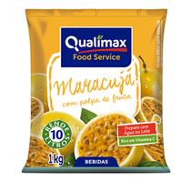 Refresco Suco MARACUJÁ 1Kg Qualimax - Food Service Uso Profissional / Alto Rendimento / Rende Até 10 Litros/ Vitamina C