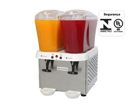 Refresqueira inox 2 reservatórios 16 litros 220v venâncio