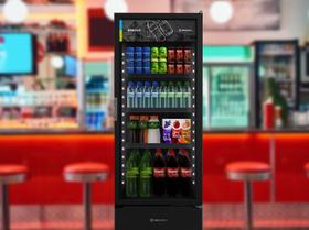 Refrigerador 406lt p.vidro c/led black vb40al
