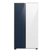 Refrigerador Bespoke Side by Side Samsung Frost Free com 590 Litros Clean Navy e Clean White - RS60CB76