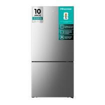 Refrigerador Bottom Freezer Metal Tech Hisense de 02 Portas Frost Free com 499 Litros Inox - RB5P504 Refrigerador Bottom Freezer Metal Tech Hisense de 02 Portas Frost Free com 499 Litros Inox - RB5P504