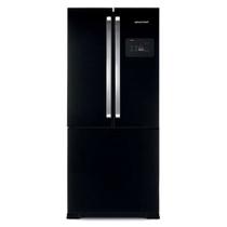 Refrigerador brastemp frost free 540l side by side inverse em aço inox preto 127v bro80aeana Refrigerador brastemp frost free 540l side by side inverse em aço inox preto 127v bro80aeana