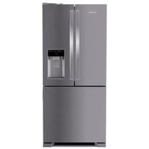 Refrigerador Brastemp Frost Free French Door Água e Gelo na Porta 515 Litros Inox BRH85AK Refrigerador Brastemp Frost Free French Door Água e Gelo na Porta 515 Litros Inox BRH85AK