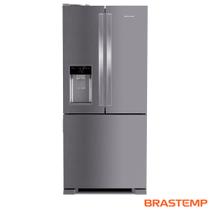 Refrigerador Brastemp Frost Free French Door Água e Gelo na Porta 515 Litros Inox BRH85AK