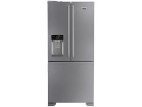Refrigerador Brastemp Gourmand Frost Free French Door Água e Gelo na Porta 515 Litros Inox BRH86AR Refrigerador Brastemp Gourmand Frost Free French Door Água e Gelo na Porta 515 Litros Inox BRH86AR