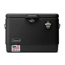 Refrigerador Coleman Reunion Premium isolado de aço 54qt com correia Refrigerador Coleman Reunion Premium isolado de aço 54qt com correia