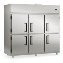 Refrigerador Comercial GRCR-6P TI Gelopar - 6 Portas 2181L Aço Revestido com Película Tipo Inox Temperatura 0 a +7C