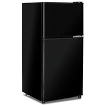 Refrigerador compacto Anukis de 3,2 pés cúbicos e 2 portas, preto