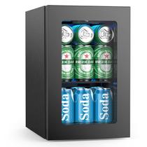 Refrigerador de bebidas Electactic 24 latas Mini Geladeira Preta