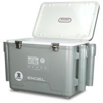 Refrigerador de isca Ice Chest ENGEL de 30 litros com aerador recarregável Refrigerador de isca Ice Chest ENGEL de 30 litros com aerador recarregável