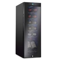 Refrigerador de vinho Ivation 12 garrafas com fechadura 41-64F