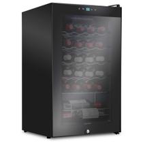 Refrigerador de vinho Ivation 24 garrafas com fechadura 41f-64f Refrigerador de vinho Ivation 24 garrafas com fechadura 41f-64f