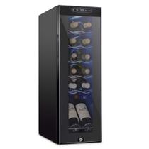 Refrigerador de vinho Schmecke 12 garrafas com fechadura 41L Refrigerador de vinho Schmecke 12 garrafas com fechadura 41L