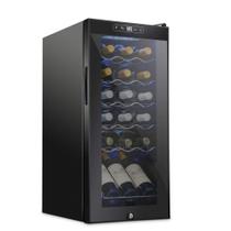 Refrigerador de vinho SCHMÉCKÉ 18 garrafas com fechadura - preto Refrigerador de vinho SCHMÉCKÉ 18 garrafas com fechadura - preto