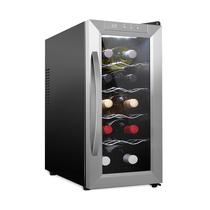 Refrigerador de vinho Schmécké de 10 garrafas termoelétrico de aço inoxidável