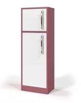 Refrigerador Diana em MDF Branco/Rosa - Ofertamo Refrigerador Diana em MDF Branco/Rosa - Ofertamo