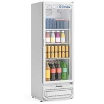 Refrigerador/Expositor Vertical 1 Porta 410L GPTU-40 EL BR Branco Gelopar - Porta de Vidro + Iluminação LED + Fechamento Automático