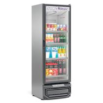 Refrigerador/Expositor Vertical 1 Porta 445L Conveniência GCVR-45 TI Tipo Inox Gelopar - Porta de Vidro + Iluminação LED