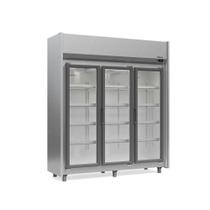 Refrigerador Expositor Vertical 1200 Litros Inox 127V Gelopar GEAS-3P TI