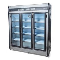Refrigerador Expositor Vertical 3 Portas 1432 Litros Preto - Polar