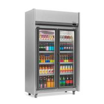 Refrigerador Expositor Vertical 820 Litros Inox 127V Gelopar GEAS-2P