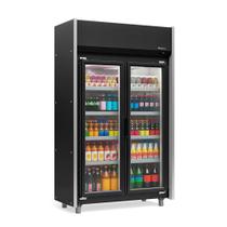 Refrigerador Expositor Vertical 820 Litros Preto 220V Gelopar GEAS-2P