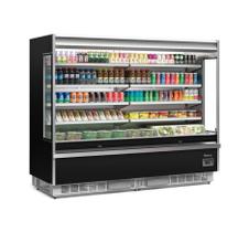 Refrigerador/Expositor Vertical Aberto 2,40MT Gelopar GSTO-2400 PR 220v