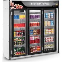 Refrigerador/Expositor Vertical Auto Serviço Frios e Laticínios 3 Portas ASFL Plus Refrimate