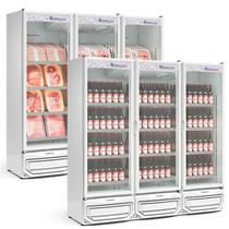 Refrigerador/Expositor Vertical Conveniência Cerveja E Carnes GCBC-1450 BR Branco Gelopar 1468 Litros Frost Free