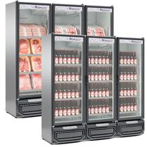 Refrigerador/Expositor Vertical Conveniência Cerveja E Carnes GCBC-1450 TI Tipo Inox Gelopar 1468 Litros Frost Free