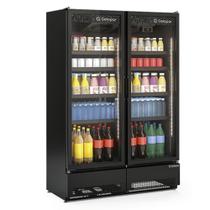 Refrigerador/ Expositor Vertical Conveniência GCVR-950 CB PR Gelopar - Preto 957L Iluminação LED 0 a +7C