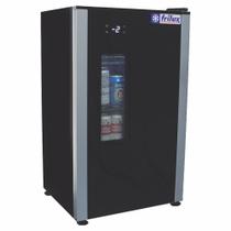 Refrigerador Expositor Vertical Frilux 100 Litros Preto Porta Sólida com Visor Transparente 220V RF-002-CV
