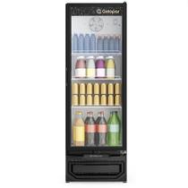 Refrigerador/Expositor Vertical GPTU-40 PR EL Gelopar - 410L Temperatura 0 a +7C Preto Vidro Temperado