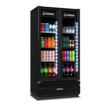 Refrigerador Expositor Vertical Imbera Porta Dupla 810 Litros FULL BLACK Bivolt Inverter G326