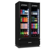 Refrigerador Expositor Vertical Imbera Porta Dupla 810 Litros FULL BLACK Bivolt Inverter G326