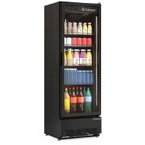 Refrigerador/Expositor Vertical Porta de Vidro 445L GRV-45 CB PR All Black Gelopar - Porta de Vidro + LED Perimetral + Fechamento Automático