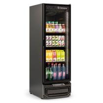 Refrigerador/Expositor Vertical Porta de Vidro 570L GRV-57 LB PR All Black Gelopar - LED Perimetral + Fechamento Automático