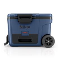 Refrigerador Ninja FrostVault 45L com rodas com zona seca azul FB245BL