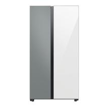 Refrigerador Side by Side com All Around CoolingT e SpaceMaxT com 626 Litros Satin Gray e Clean White - RS60CB70 - SAMSUNG