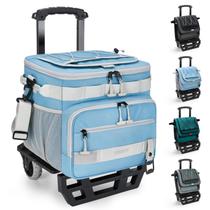 Refrigerador TOURIT dobrável de 48 latas isolado com carrinho todo-o-terreno Refrigerador TOURIT dobrável de 48 latas isolado com carrinho todo-o-terreno