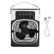 Refrigerador Ventilador Climatizador Umidificador Bivolt LEDs 3 Velocidades Silencioso Portátil Água Gelo Mesa Escritório Home Office Calor Verão Refrigerador Ventilador Climatizador Umidificador Bivolt LEDs 3 Velocidades Silencioso Portátil Água Gelo Mesa Escritório Home Office Calor Verão