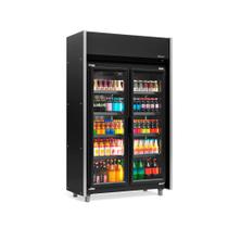 Refrigerador Vertical Auto Serviço 820 litros All Black com Led Frost Free GEAS-2 LB PR 2 Portas Gelopar
