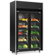 Refrigerador Vertical Auto Serviço Hortifruti 2 Portas All Black GEAS2P 220V Gelopar Refrigerador Vertical Auto Serviço Hortifruti 2 Portas All Black GEAS2P 220V Gelopar