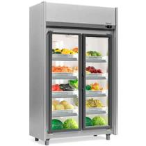 Refrigerador Vertical Auto Serviço Hortifruti 2 portas GEAS2P Inox 220V Gelopar Refrigerador Vertical Auto Serviço Hortifruti 2 portas GEAS2P Inox 220V Gelopar