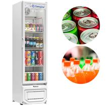 Refrigerador Vertical Expositor 228 Litros GPTU-230 Com Led Gelopar