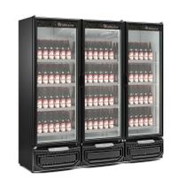 Refrigerador vertical gcbc-1450 c/ 3 portas de vidro,p/ carnes e cervejas - 220v - gelopar