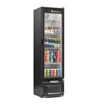 Refrigerador Vertical Gelopar 230 Litros Preto Visa Coller Porta de Vidro (GPTU-230PR)