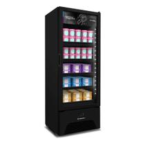 Refrigerador Vertical Metalfrio 581 Litros VF50AH, Frost Free, Porta de Vidro, Preto, 220V