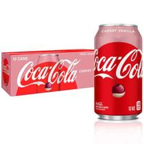 Refrigerante Coca Cola Cherry Vanilla Caixa 12 Latas 355Ml